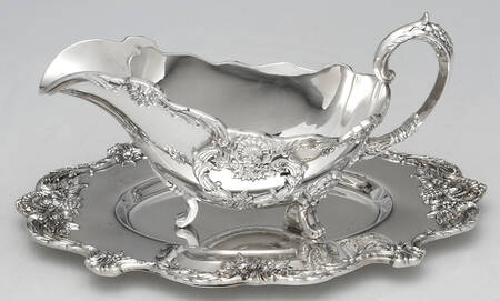 Christopher Wren (Silverplate, Hollowware) Plated Gravy Boat & Underplate