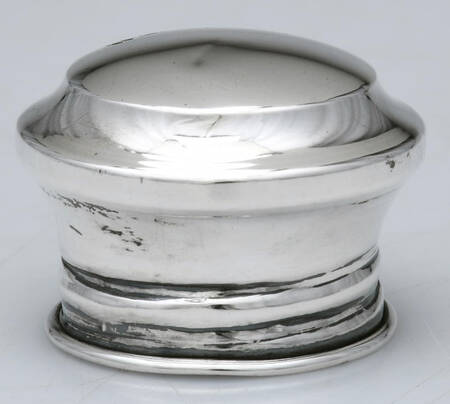 Sterling Hollowware Sterling Cap for Crystal Perfume Bottle & Stopper by W J Myatt & Co. Ltd