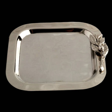 Oliveira (Stainless Hollowware) 6" Square Tray