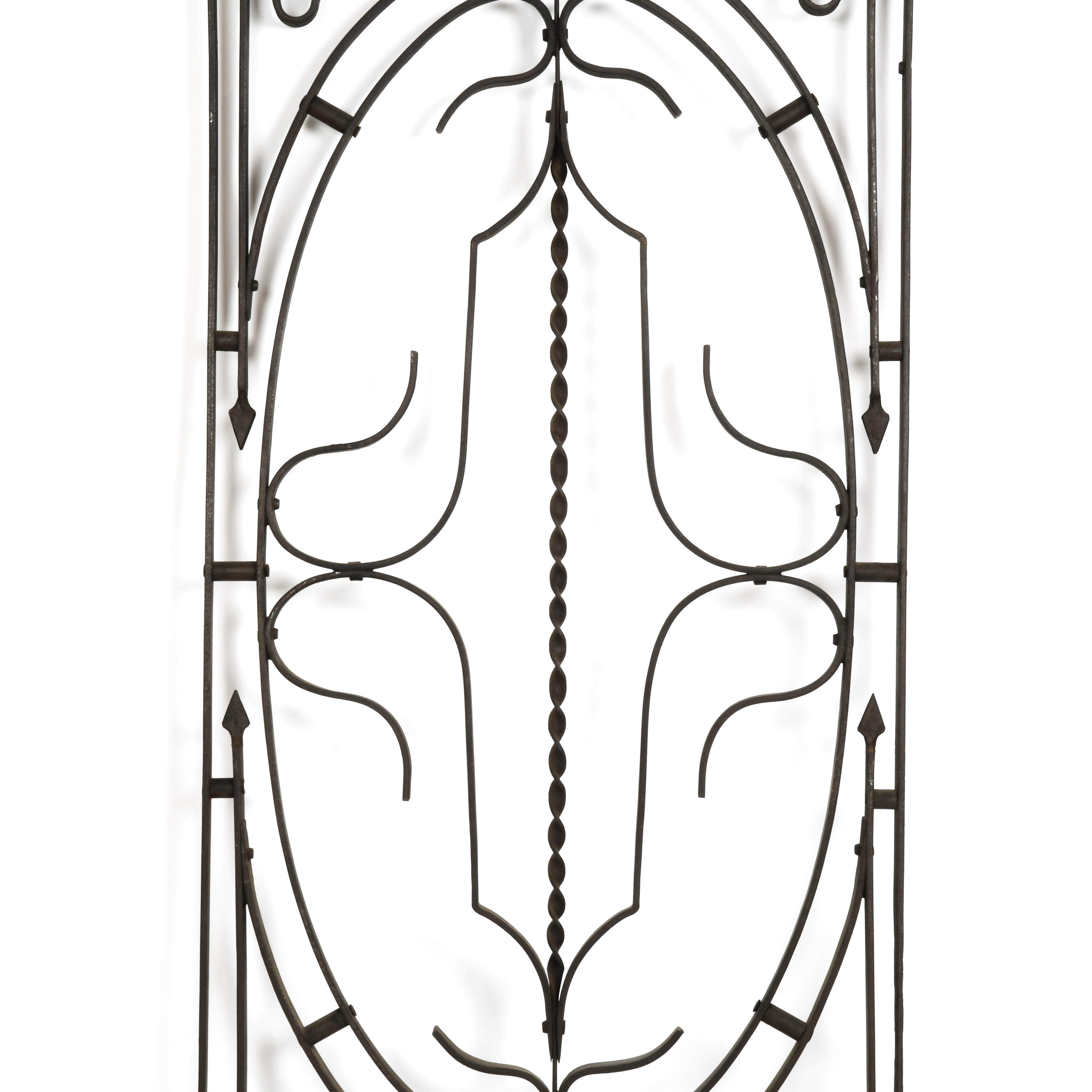 French Art Deco Wrought Iron Garden Gate-4