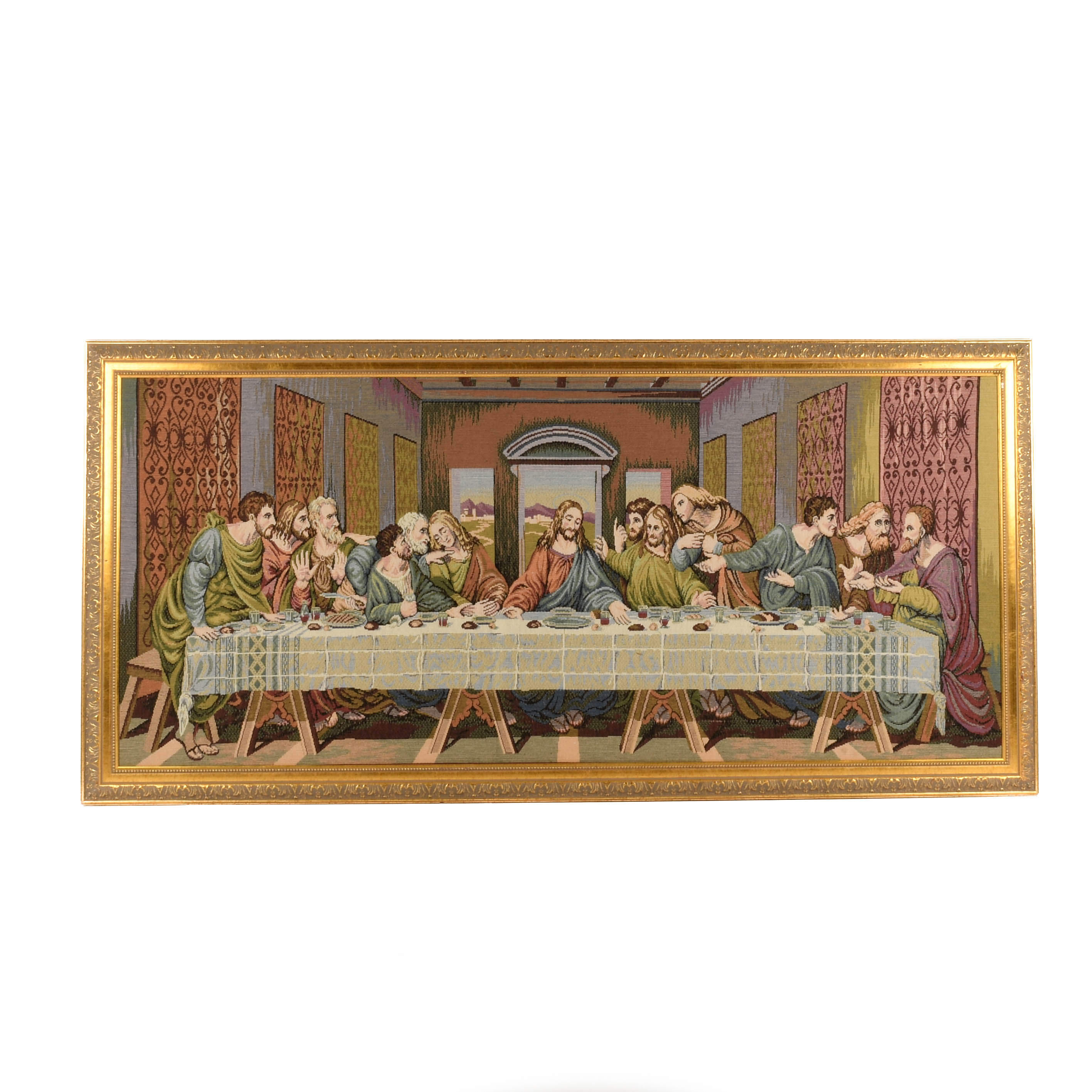 Framed Last Supper Tapestry-1