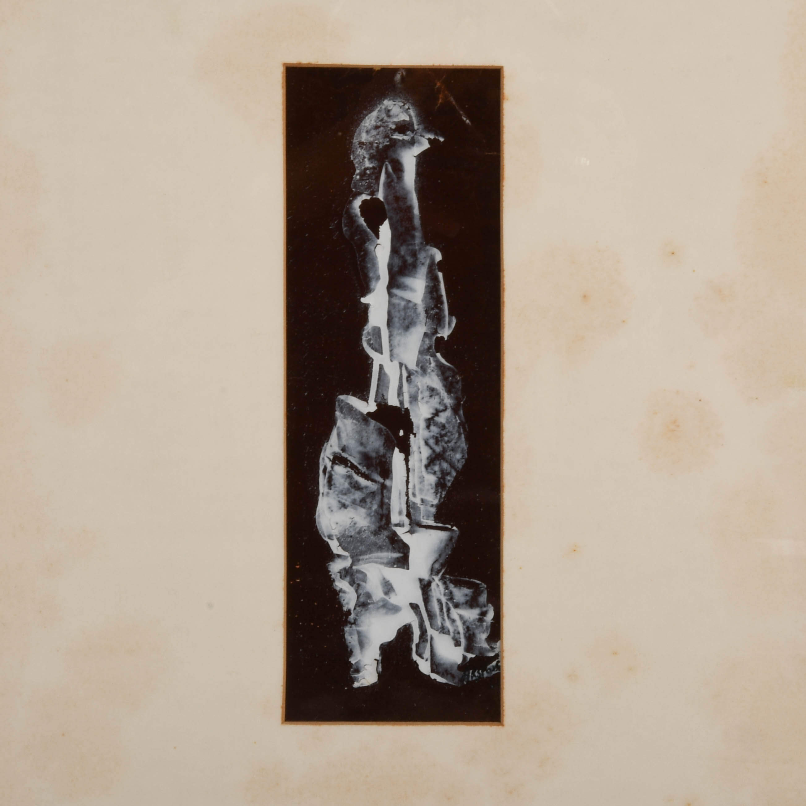 Framed J. Akston "Untitled" Oil on Paper-2