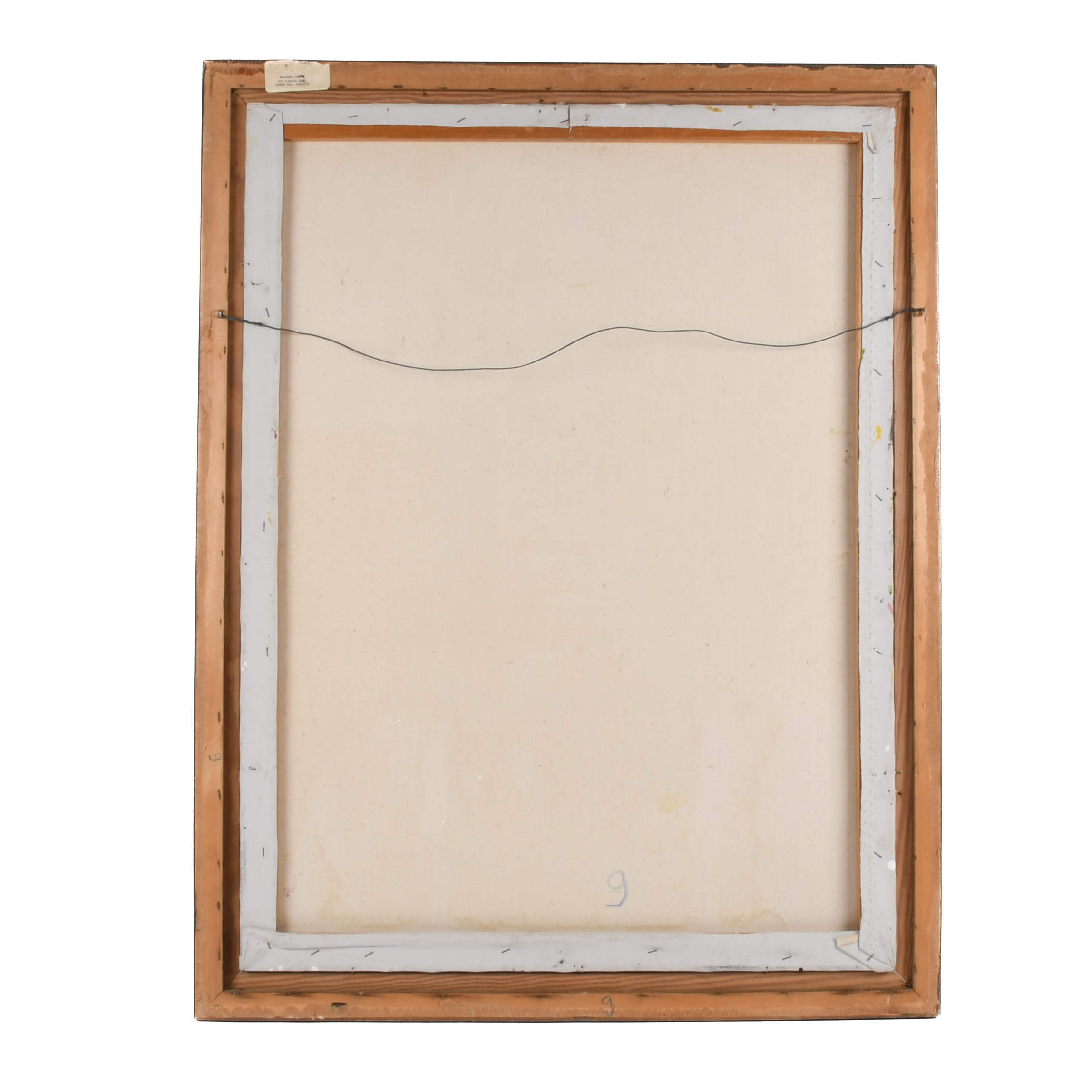 Framed Signed Peter Keil "Untitled 83" Mix Media on Masonite-5