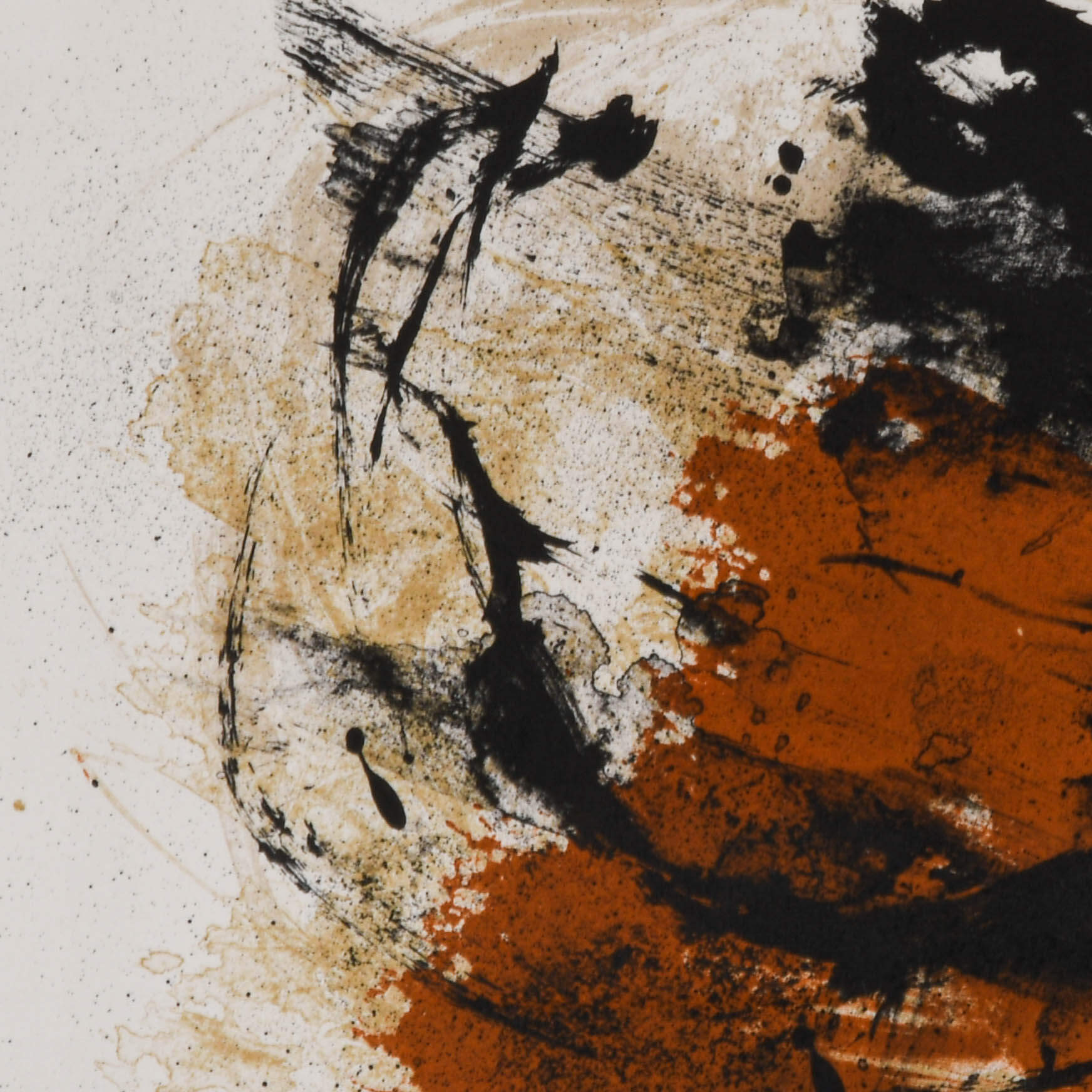Framed Signed Gino Hollander, "Abstract Bull" Limited-Edition Lithograph-4