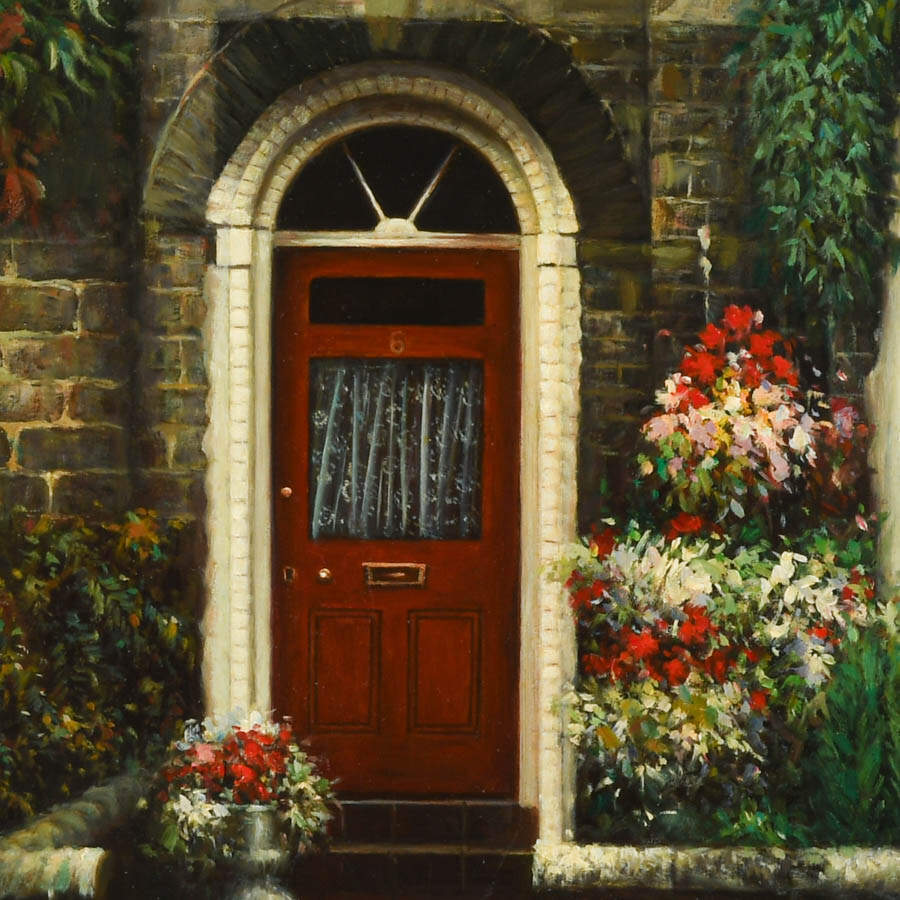 Framed Signed Crandon Cottage Serenity Oil on Board-2