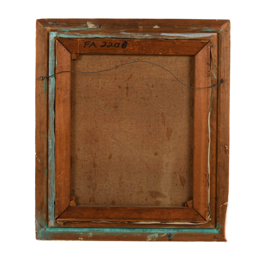 Framed Signed Gallery Visit Oil on Canvas-5