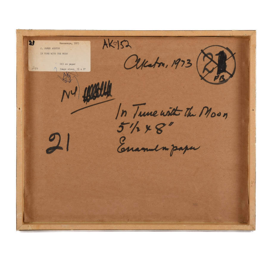 Framed J. Akston "In Tune with the Moon" Artwork-5