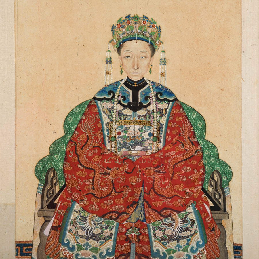 Framed "Guardian of Lineage" Artwork on Silk-3