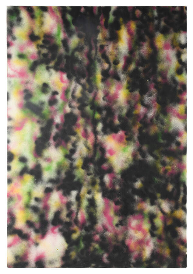 Neon Haze Mix Media on Canvas-1