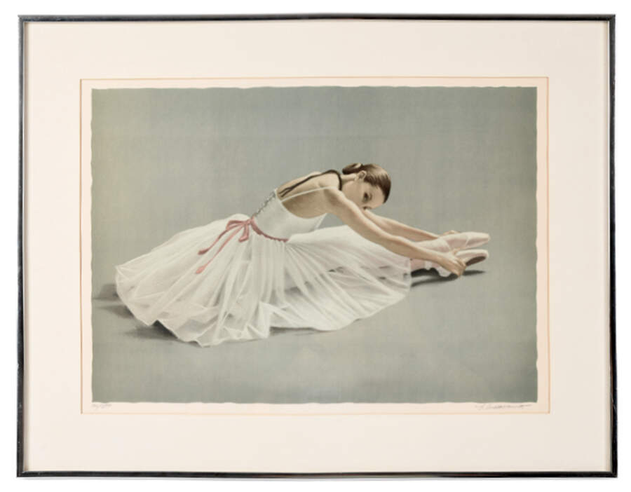 Framed Signed Louis Russamanno "Interlude" Limited-Edition 92/300 Print-1