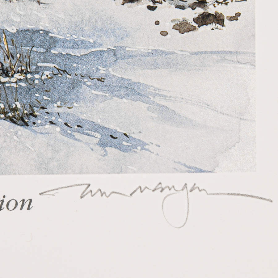 Signed William Mangum "Tranquil Reflection" Artwork-4