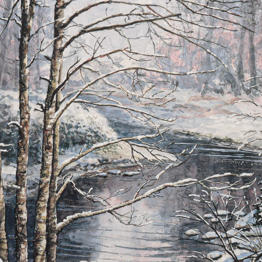 Signed William Mangum "Tranquil Reflection" Artwork-3