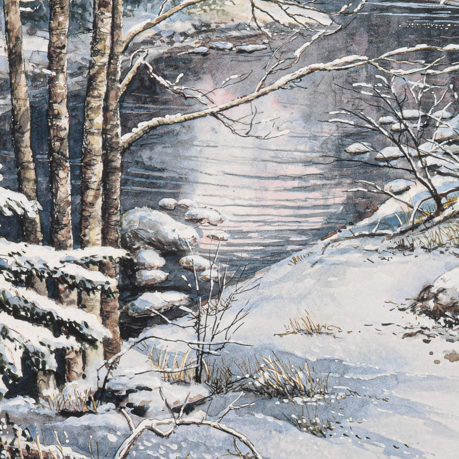 Signed William Mangum "Tranquil Reflection" Artwork-2