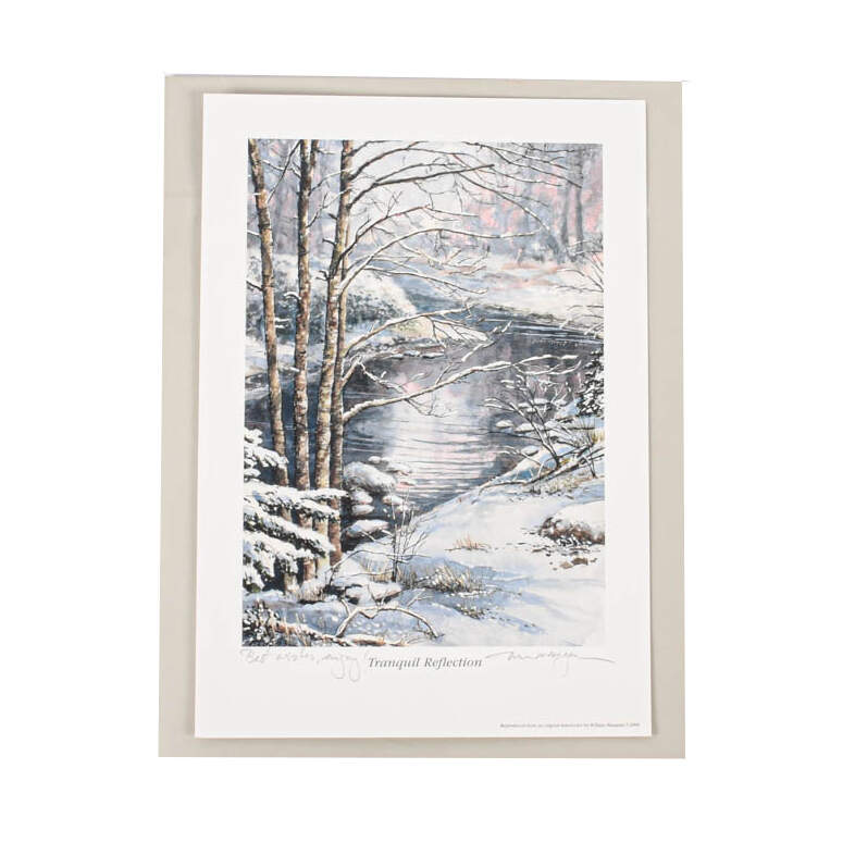 Signed William Mangum "Tranquil Reflection" Artwork-1
