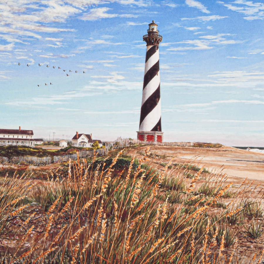 Signed William Mangum "Cape Hatteras" Artwork-2
