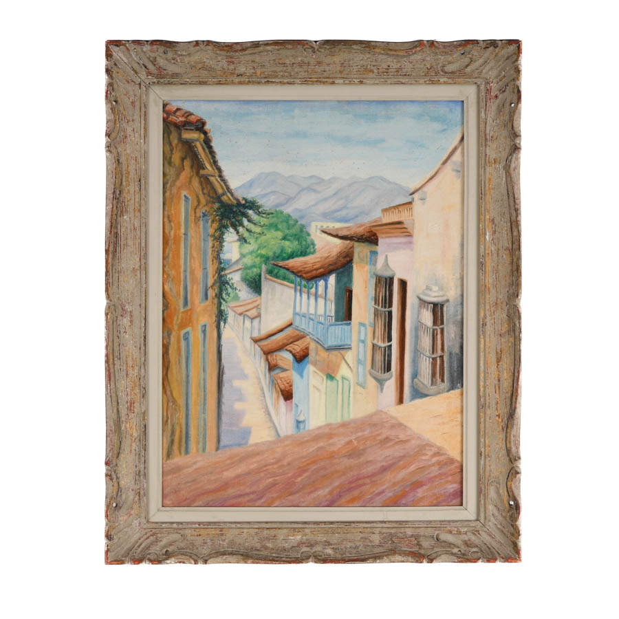 Framed "Terracotta Dreams" Paint on Canvas-1
