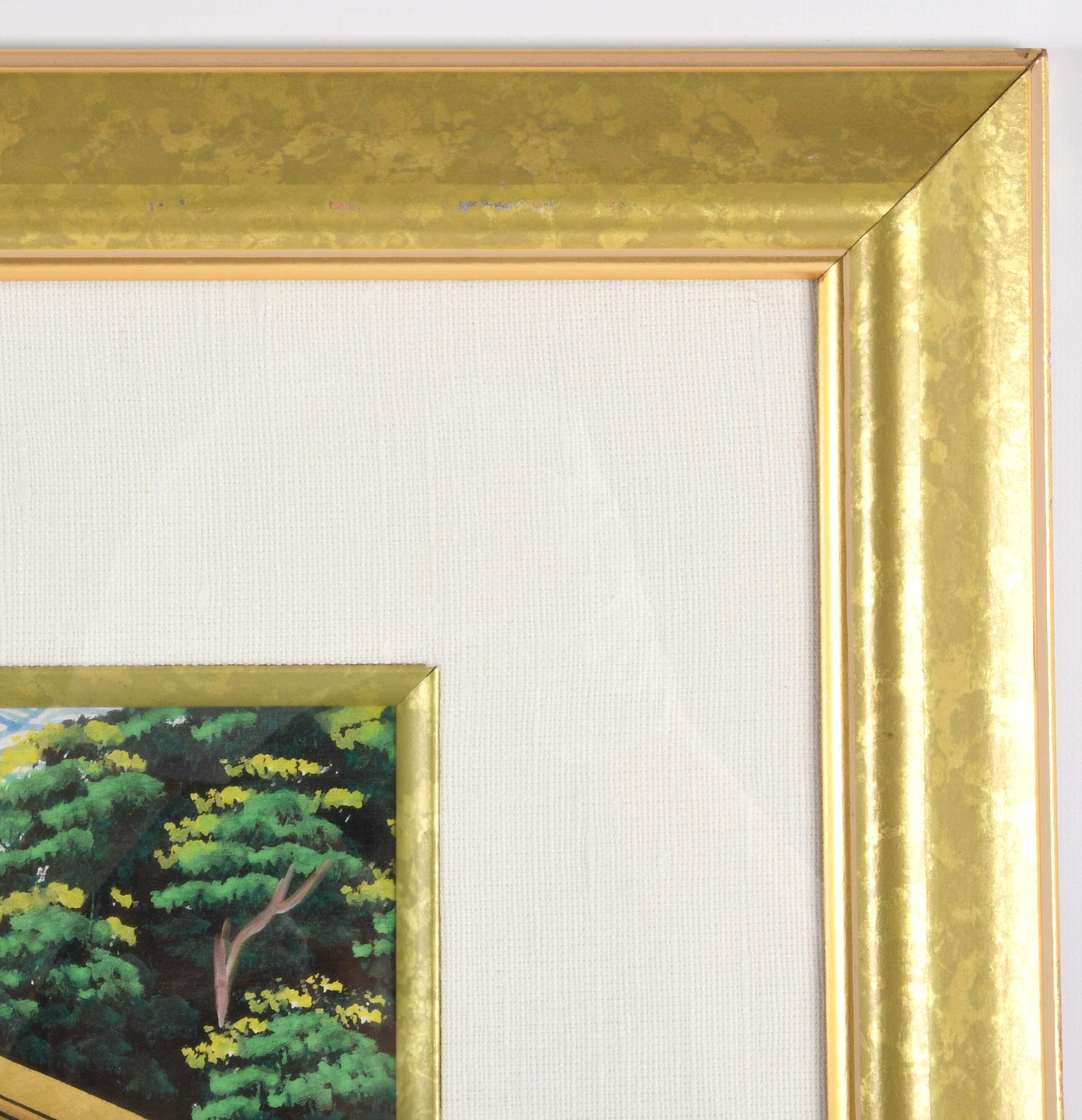 Framed Thai Narrative Village Scene Print-6
