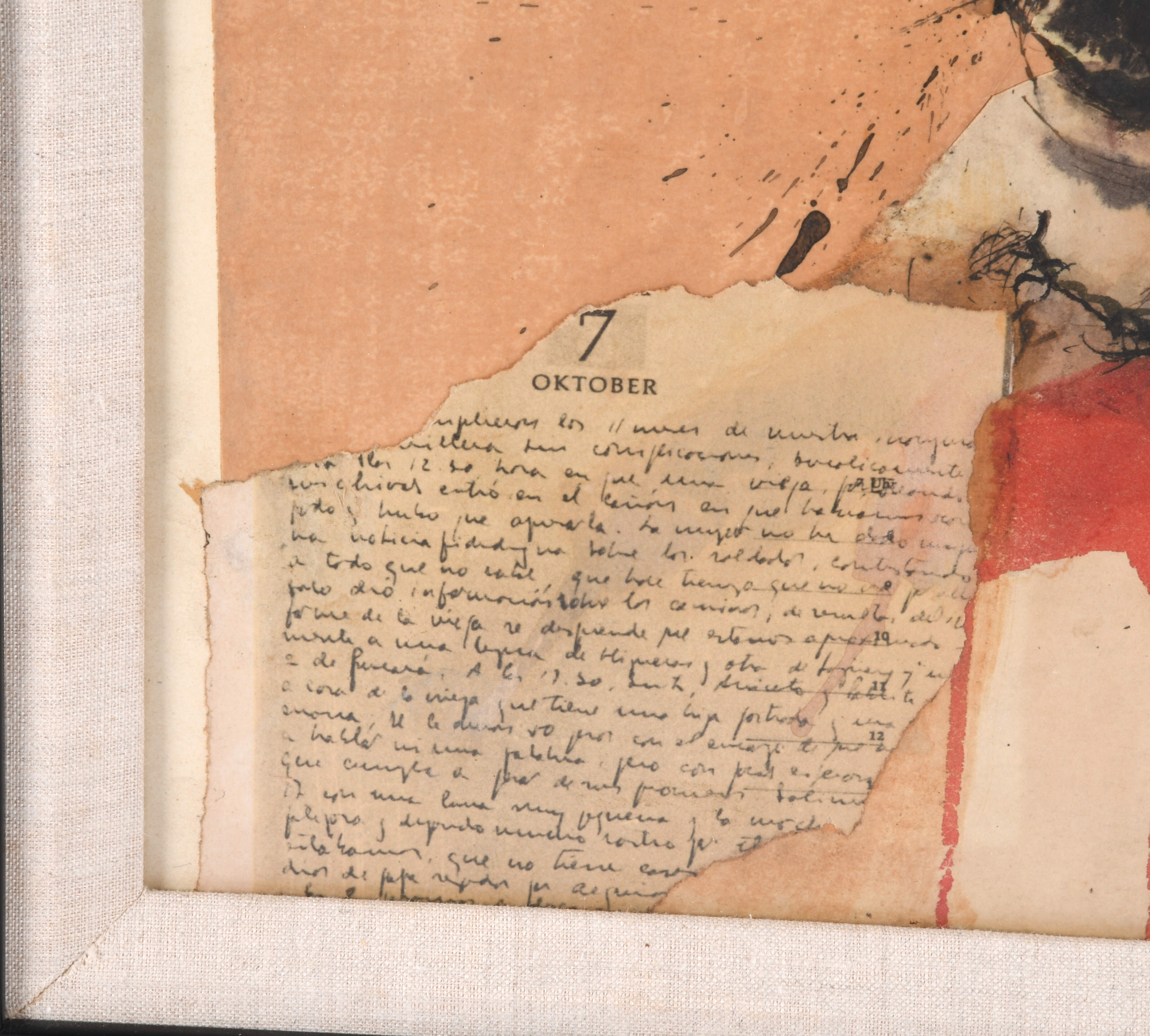 Framed "Che Guevara: Blood and Ideals" Mixed Media on Paper-5
