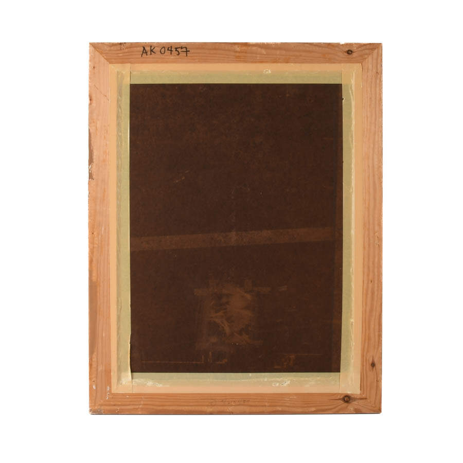 Framed Signed J. Akston Untitled 1973 Enamel Painting-5