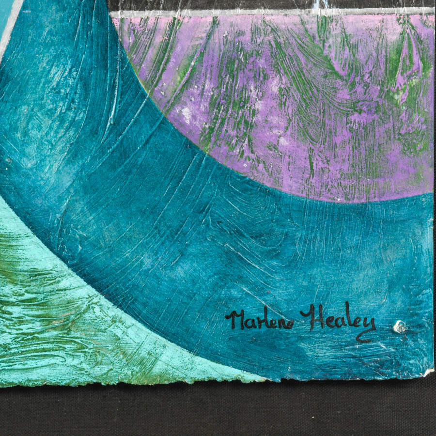 Signed Marlene Healey Abstract Artwork-5