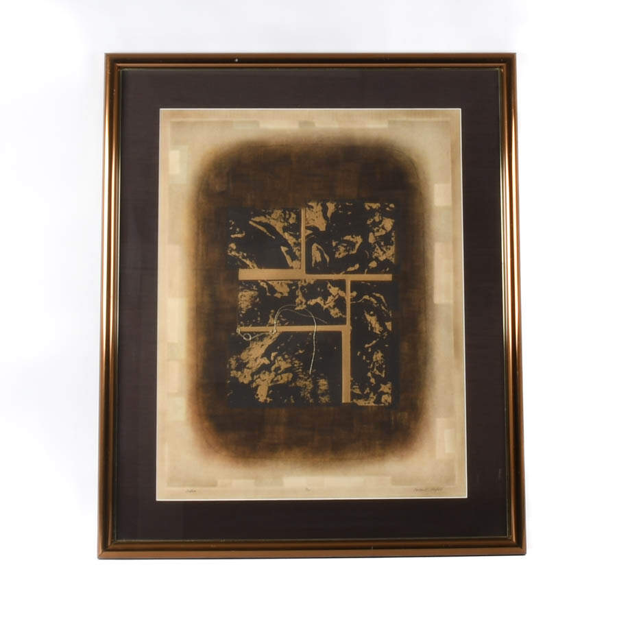Framed Signed Lawrence P. Lerfald "Antares" Limited-Edition Lithograph-1