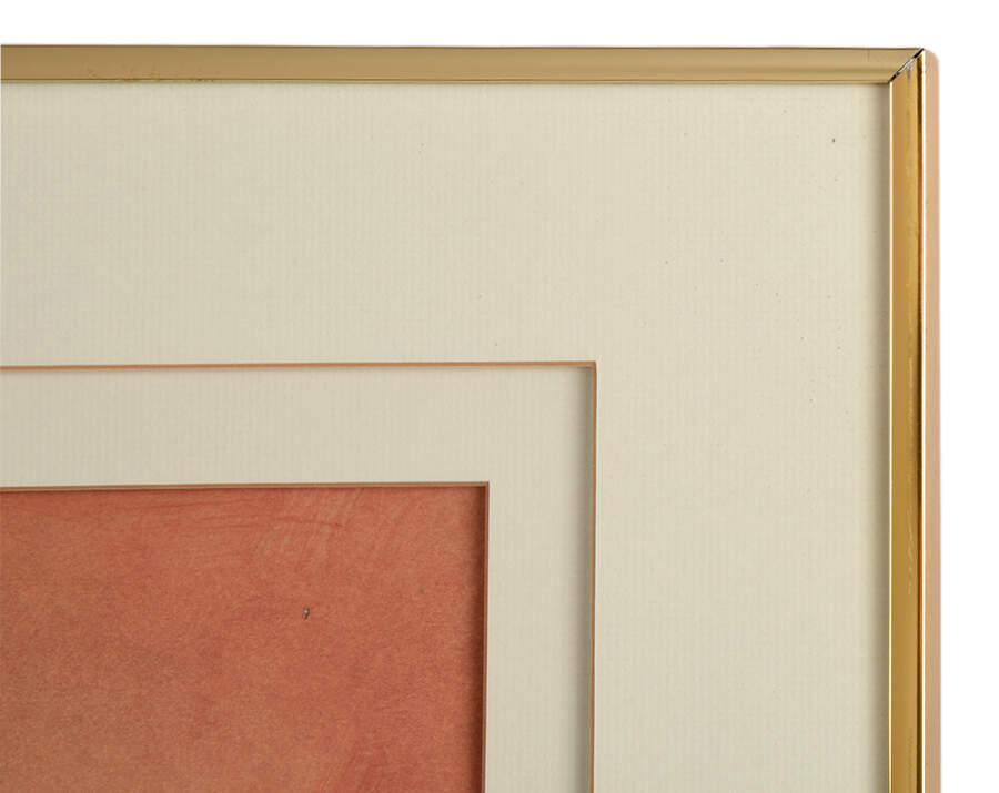 Framed Abstract-Style Lounging Figure Mixed Media Artwork-4