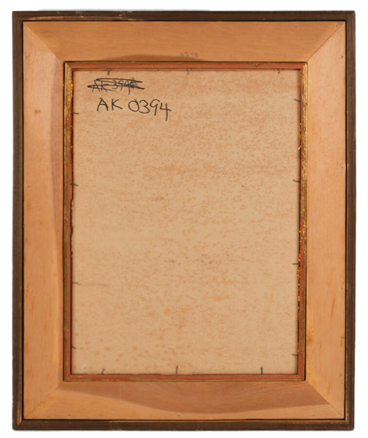 Framed J. Akston "Untitled 1976" Mixed Media Artwork-2