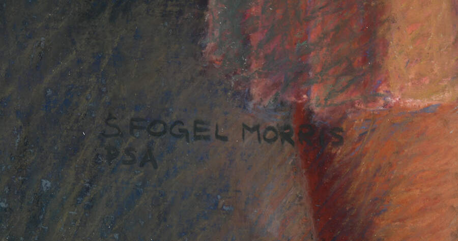 Framed Signed Susan Fogel Morris Original Pastel on Paper-6