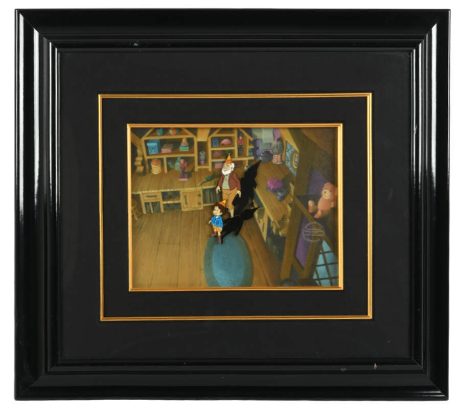 Framed Original Cell Pinocchio and the Emperor of the Night-1