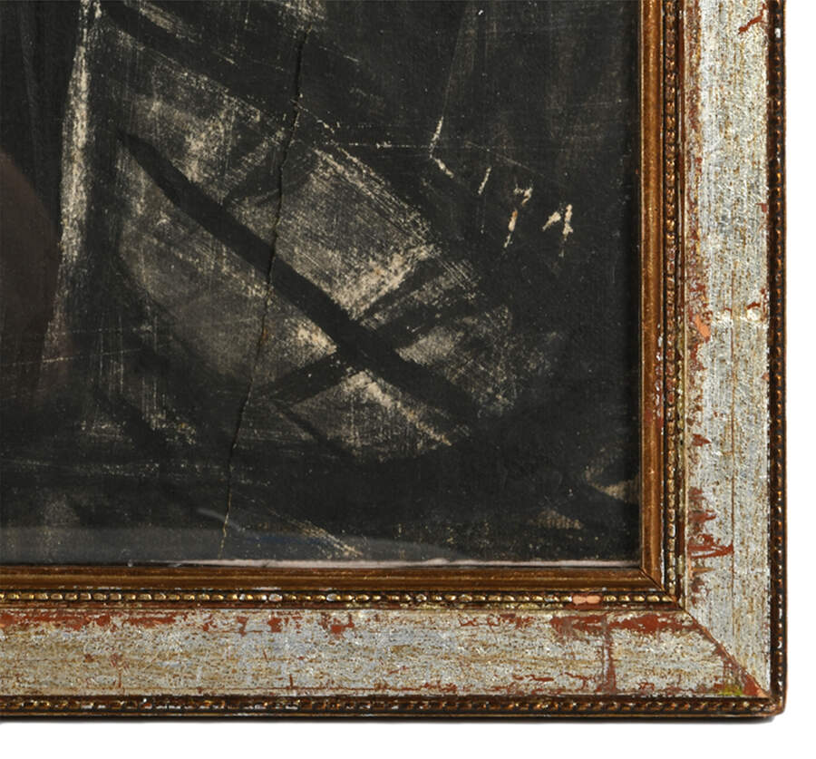 Framed Signed Shadows of the Village Charcoal Paper-6