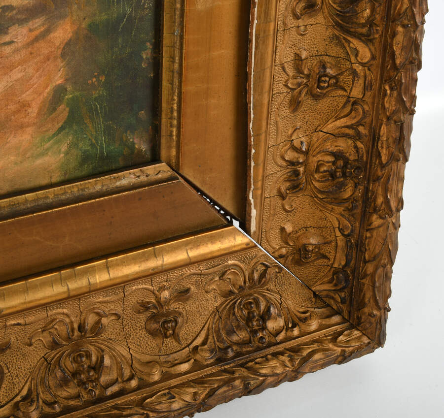 Framed "Morning Serenade in the Pasture" Oil on Canvas-4