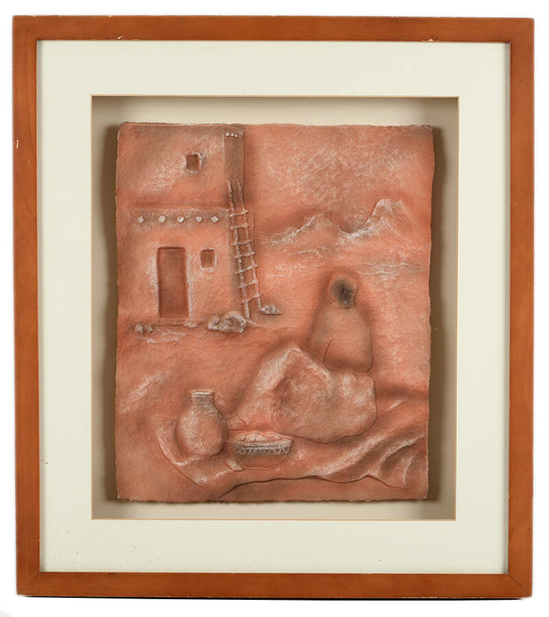 Southwestern Paper Cast "Song In The Morning" Attributed to Priscilla-Wess-1