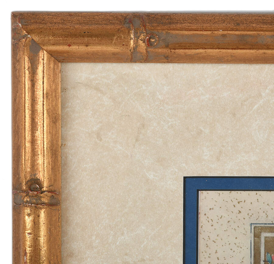 Gilt Framed Persian Hunt Scene Artwork-4