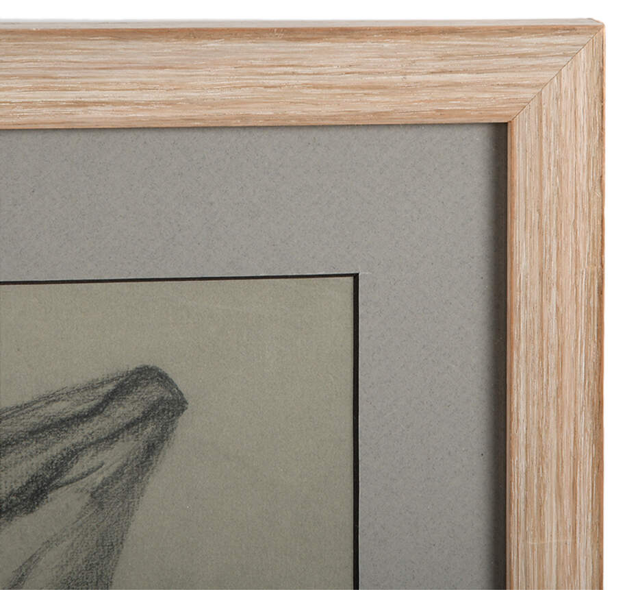 Framed Signed Jose Joya Seashell Sketch on Paper-3