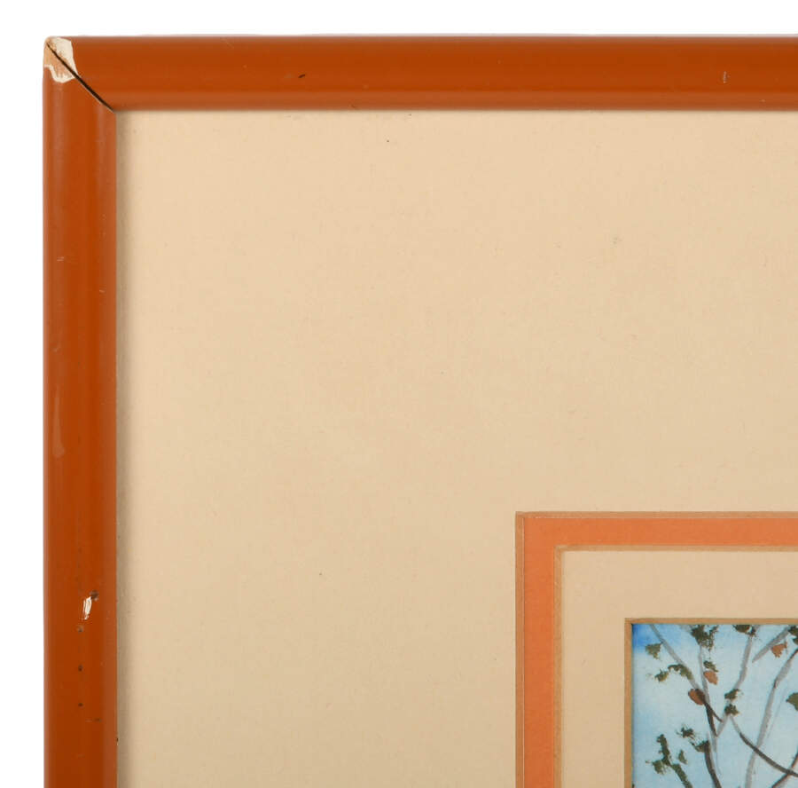 Framed Signed Randy Clark Watercolor on Paper-4