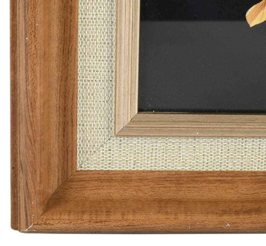 Framed Asian Inspired Wood Décor-4