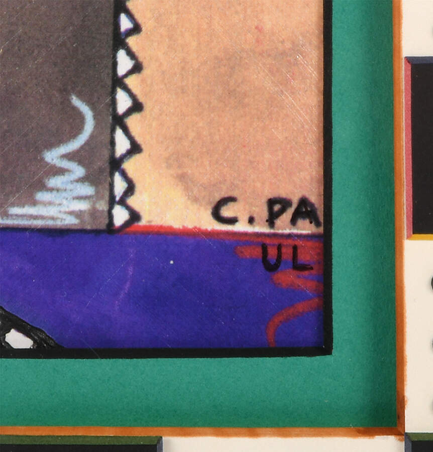 Framed Signed Acrylic Snap Peas Artwork by C. Paul-6