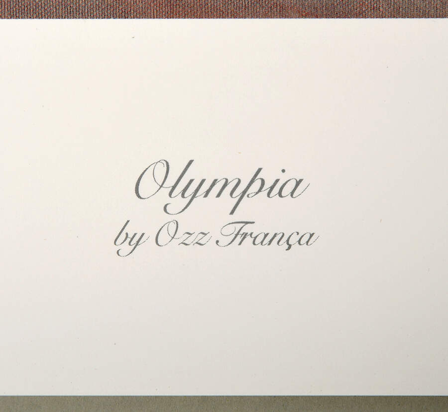 Signed Ozz Franca Limited-Edition 129/150 Artist Proof "Olympia" Print-4