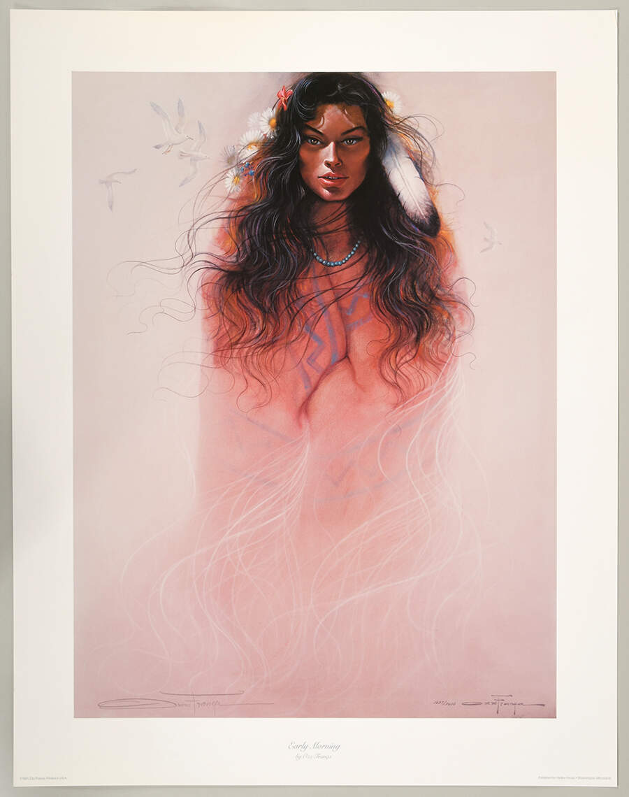 Signed Ozz Franca Limited-Edition 1637/3600 "Early Morning" Print-1
