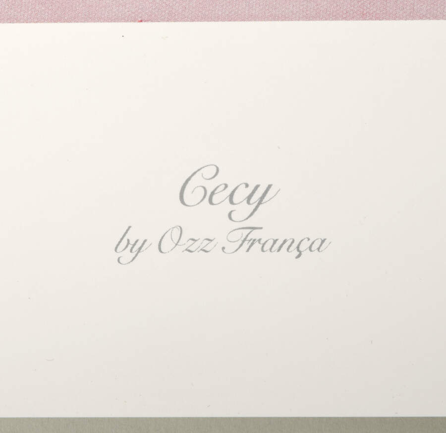 Signed Ozz Franca Limited-Edition 39/1500 "Cecy" Print-4