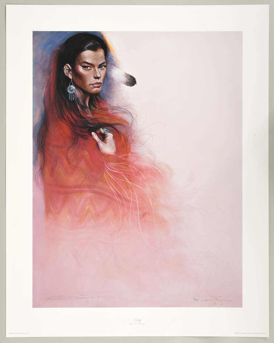 Signed Ozz Franca Limited-Edition 39/1500 "Cecy" Print-1