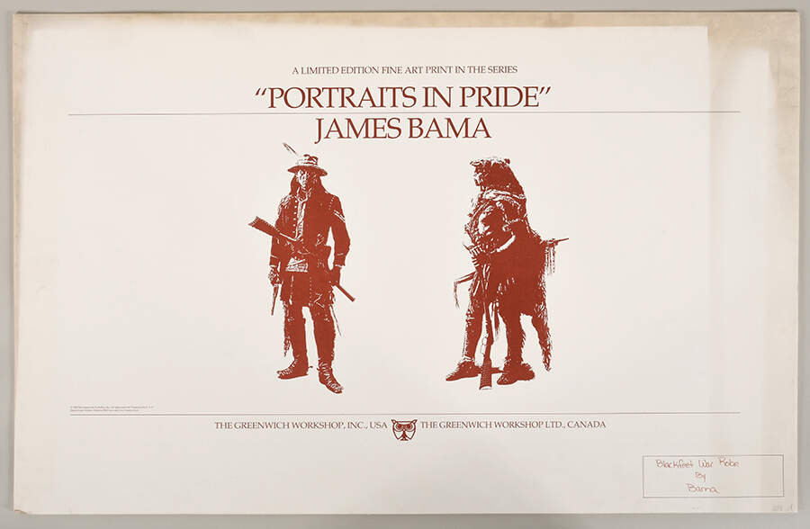 Signed James Bama Limited-Edition 288/1000 "Blackfeet War Robe" Print-6