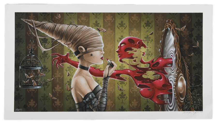 Signed Limited-Edition Anthony Clarkson "Veil of Vanity" Print-1