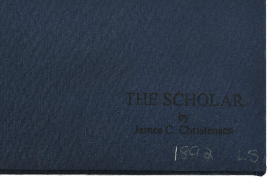 Signed James Christensen Limited-Edition 1892/3250 "The Scholar" Print-6