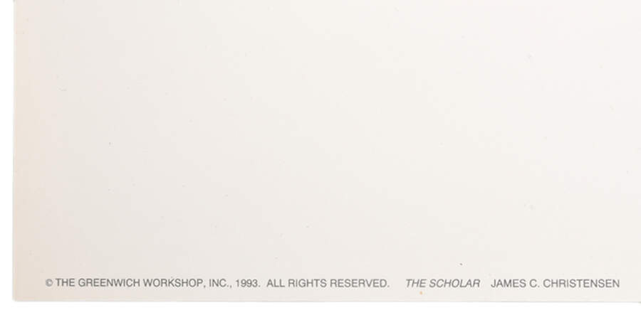 Signed James Christensen Limited-Edition 1892/3250 "The Scholar" Print-5