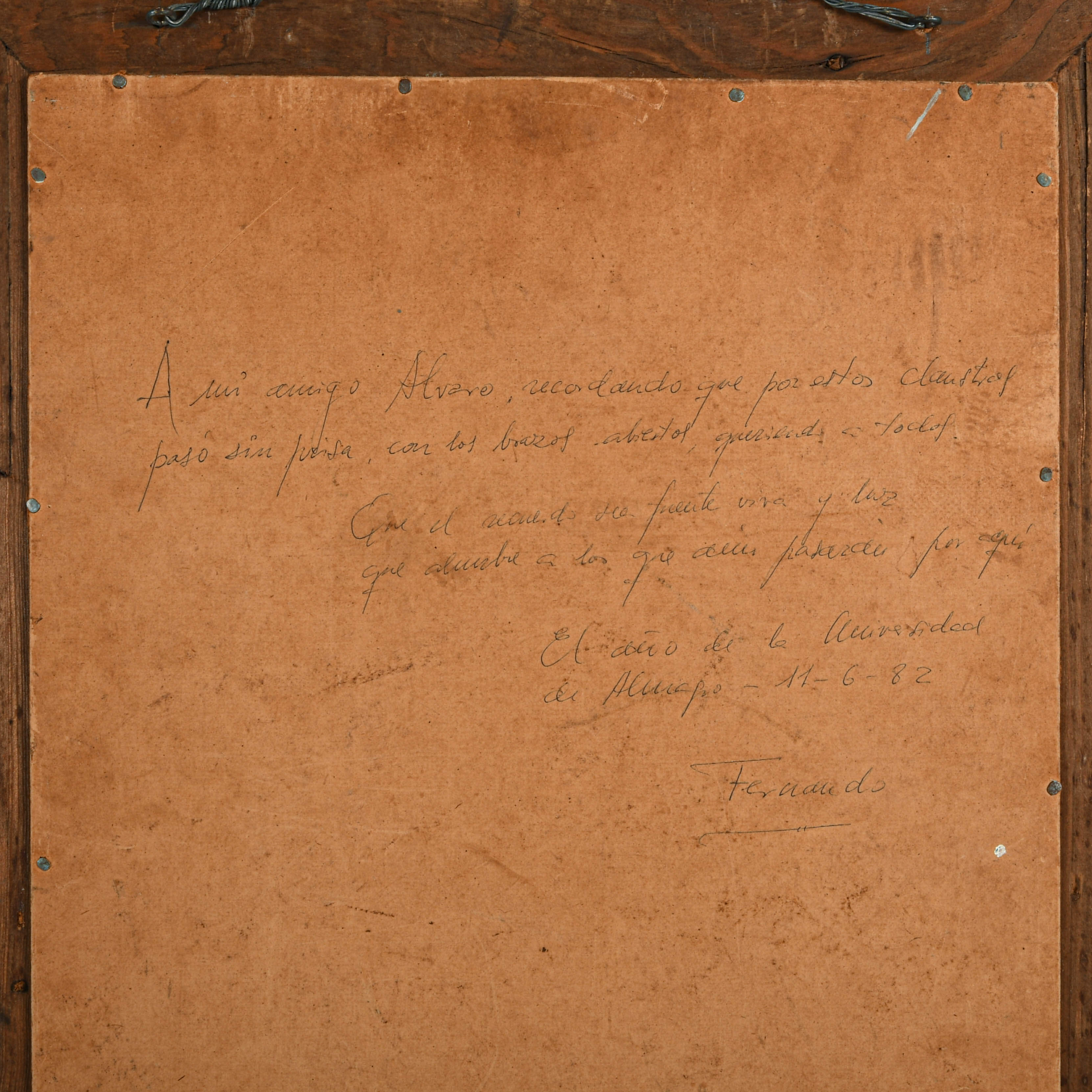 Framed Signed Painted Tile Artwork of Almagro, Spain-7