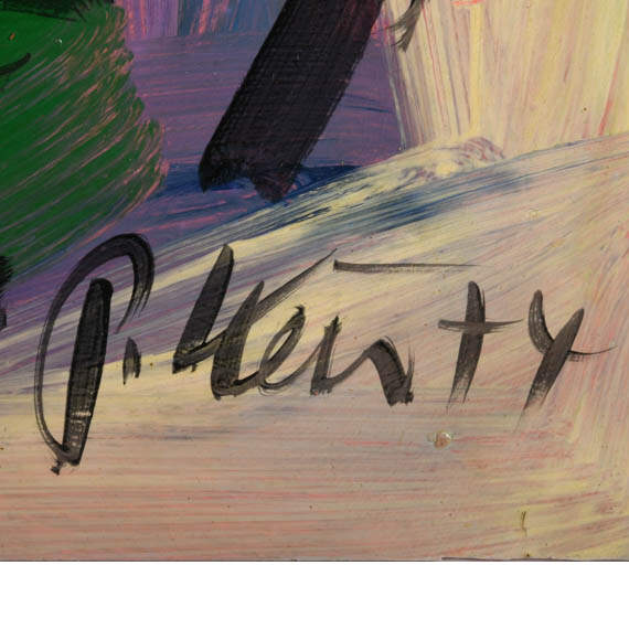 Signed Peter Keil "Brushstrokes of Identity" Mixed Media on Masonite-4