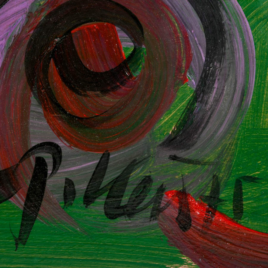 Signed Peter Keil "The Haunted Muse" Mixed Media on Masonite-4