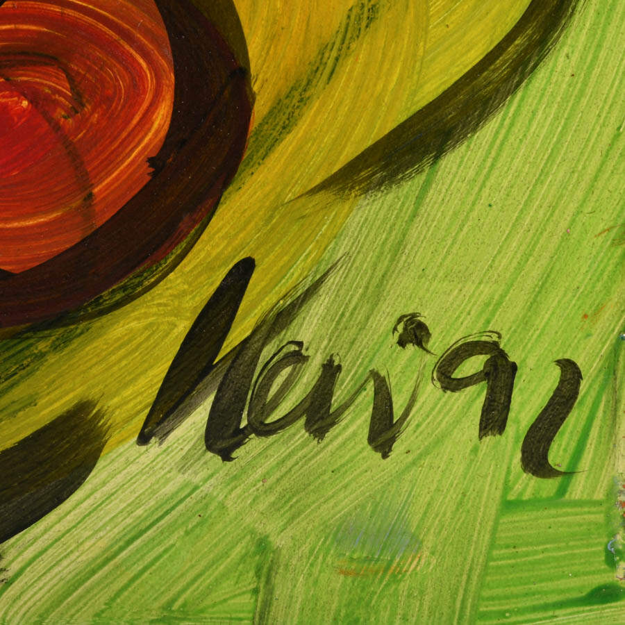 Signed Peter Keil "Smiling Showman" Mix Media on Masonite-4