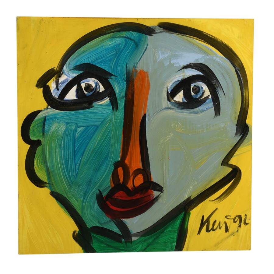 Signed Peter Keil "Radiant Reflection" Mix Media on Masonite-1